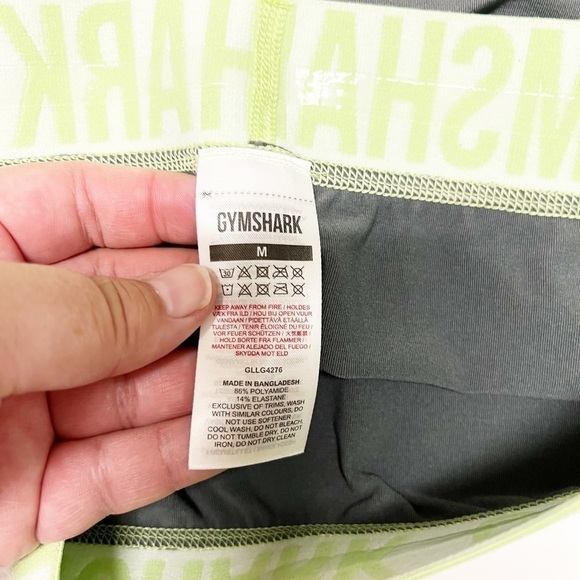 Gymshark Womens Gray Green Fit Seamless Workout Leggings Sz M - Picture 4 of 6